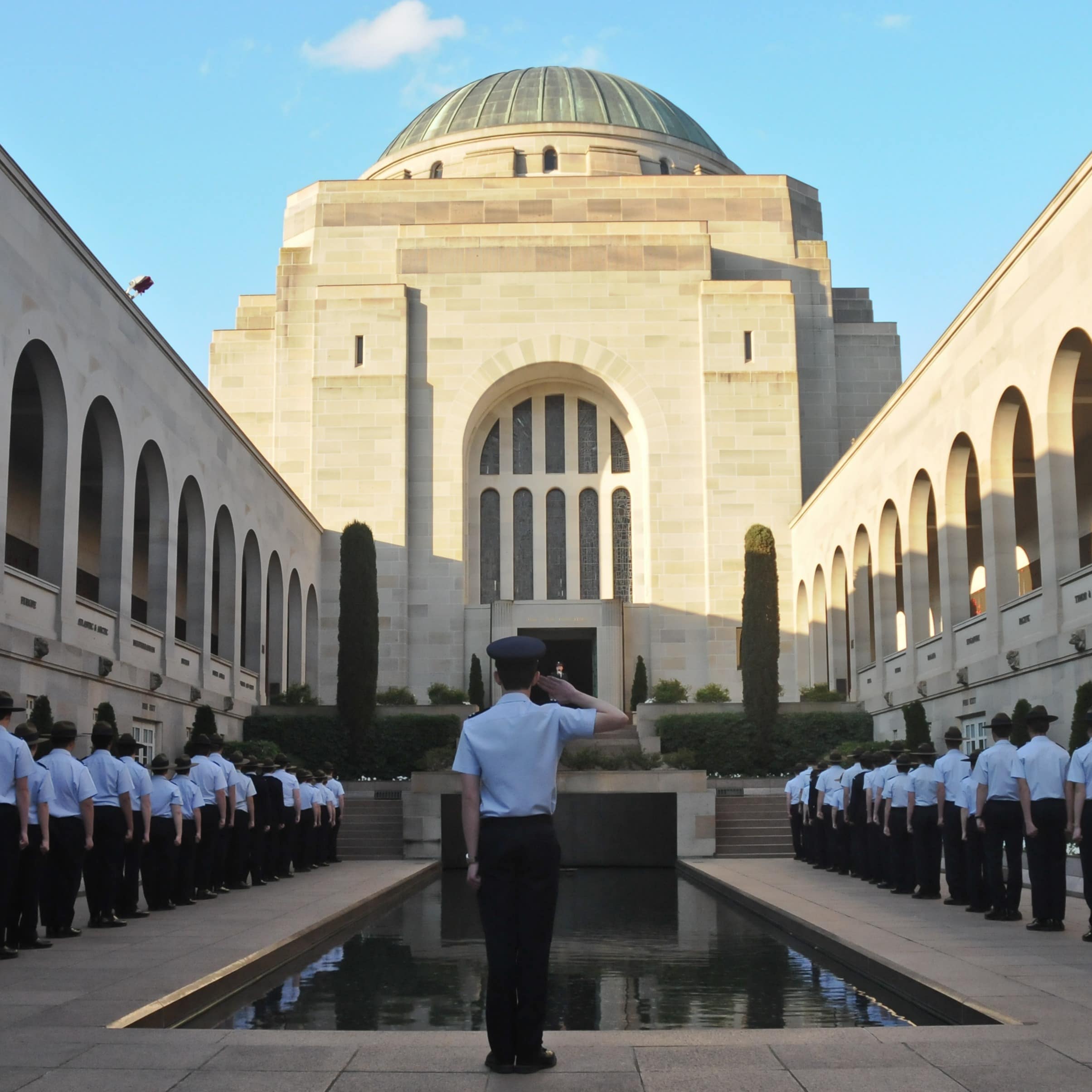 Parade event for the fallen in Anzac War Museum in Canberra