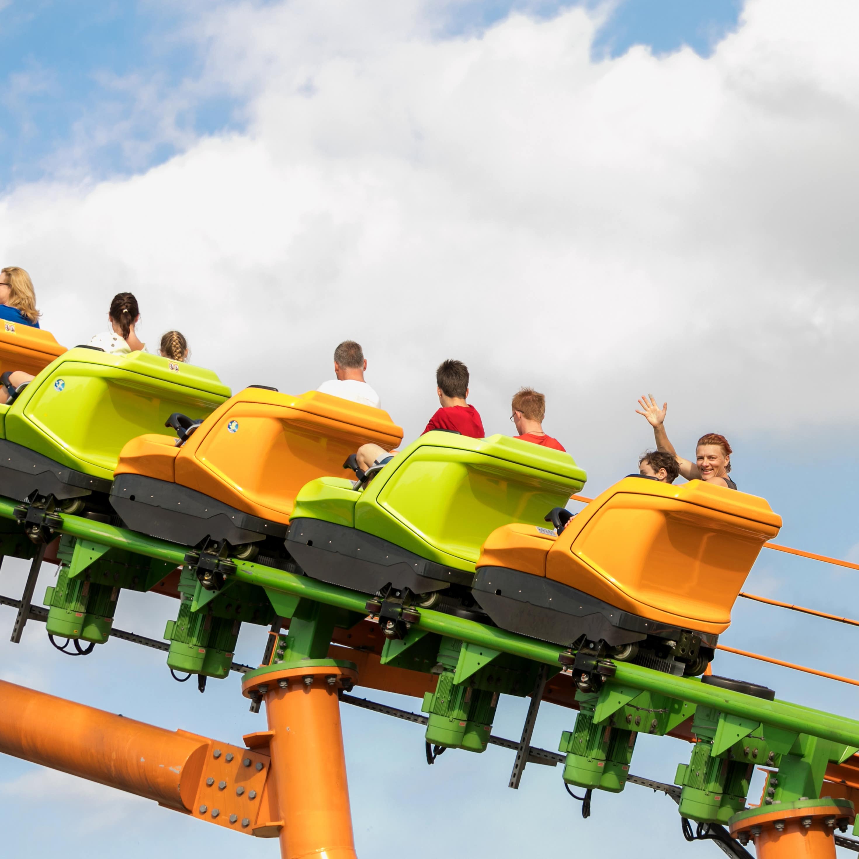Roller coaster ride at Luna Park