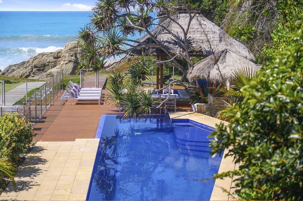 RARE ABSOLUTE BEACHFRONT COASTAL HOME NEXT TO TROPICAL RESERVE
