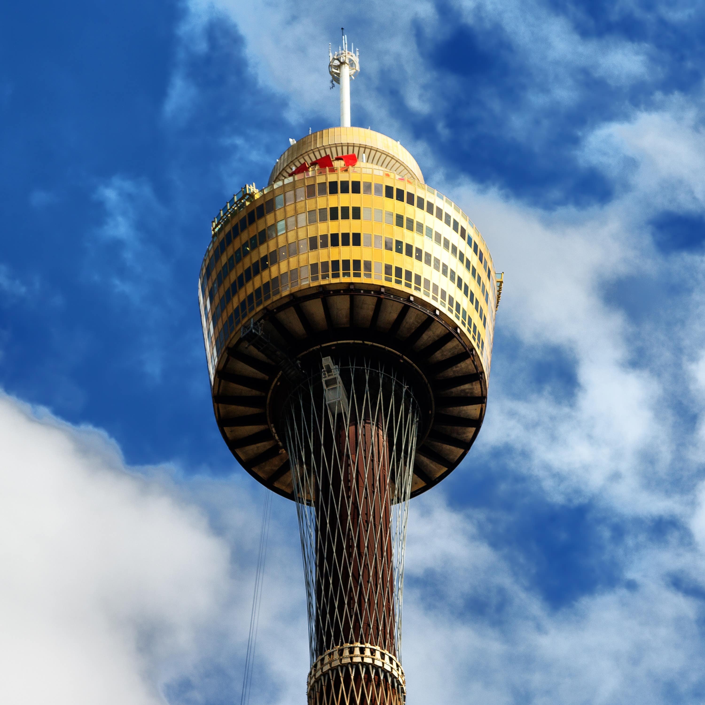 The view of the tower eye in the sky in Sydney, Australia