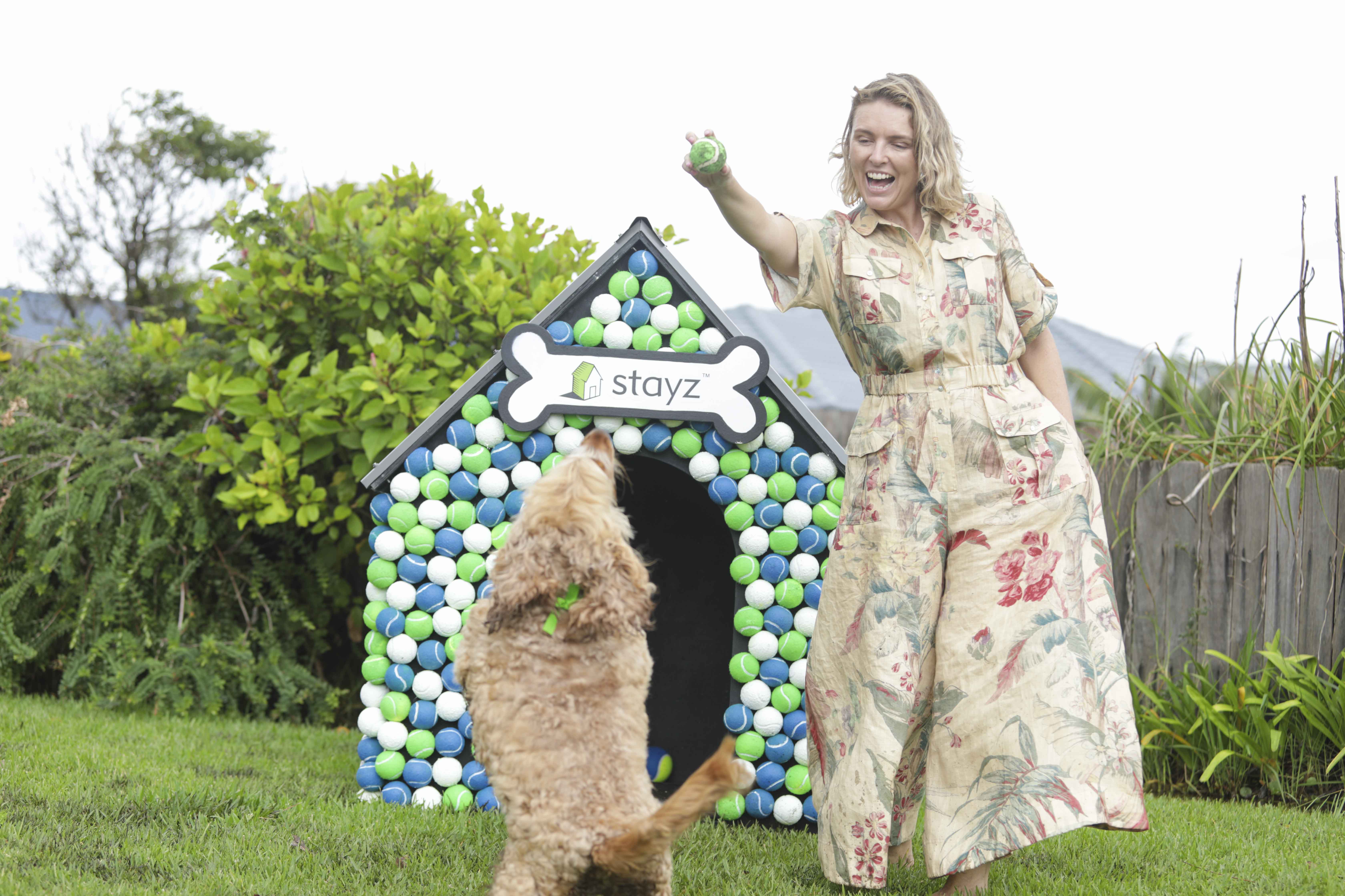 Taco and hooman Simone Stayz Dog House Culburra Beach NSW