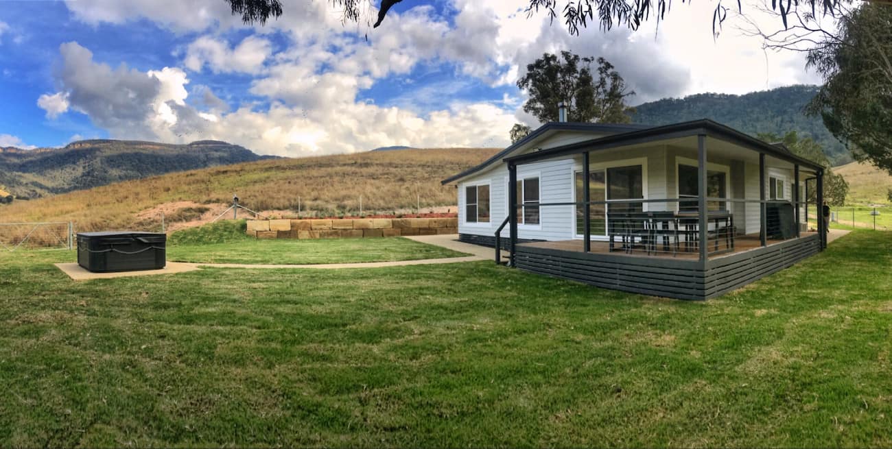 Farmhouse on farm stay property in Blue Mountains, NSW, Australia